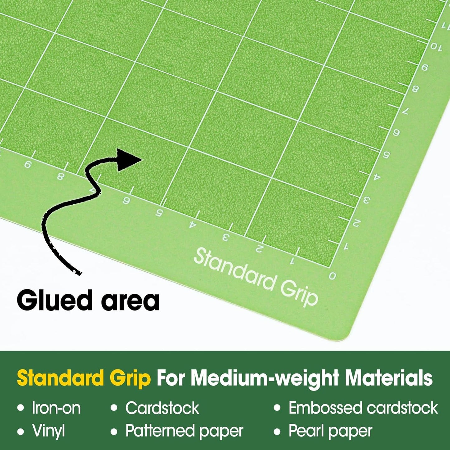 4 Pcs Cutting Mat, 12x12 Inch Standard Grip Cutting Mats for Crafts, Compatible with Cricut Maker 3/Maker 4/Maker/Explore One/Air/Air 2, Adhesive Sticky Durable Cutting Mats Accessories
