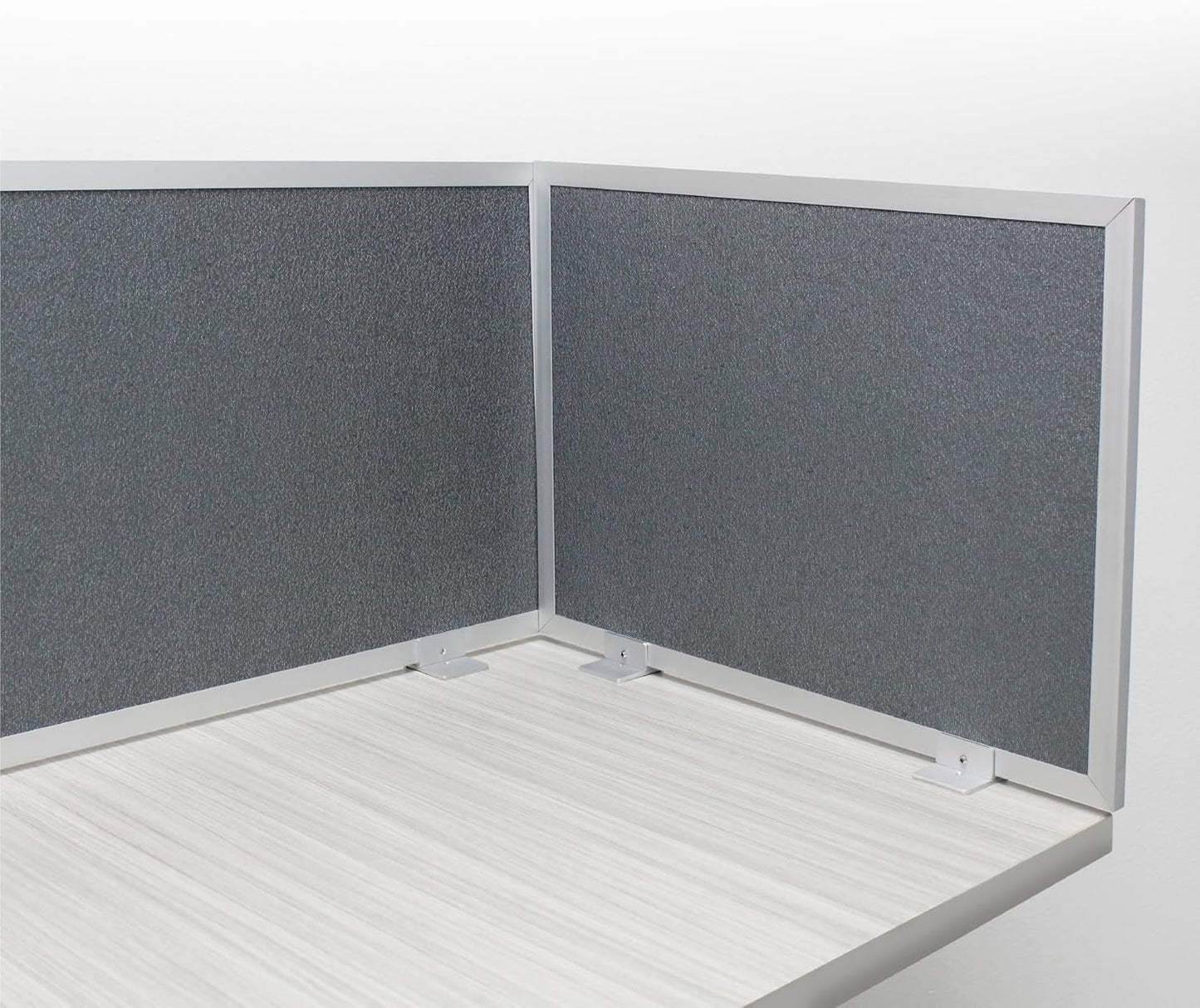 OBEX Acoustic Mounted Screen Privacy Panel Table Top Separator, Sound Blocking Desk Divider (Graphite, 18" X 48")