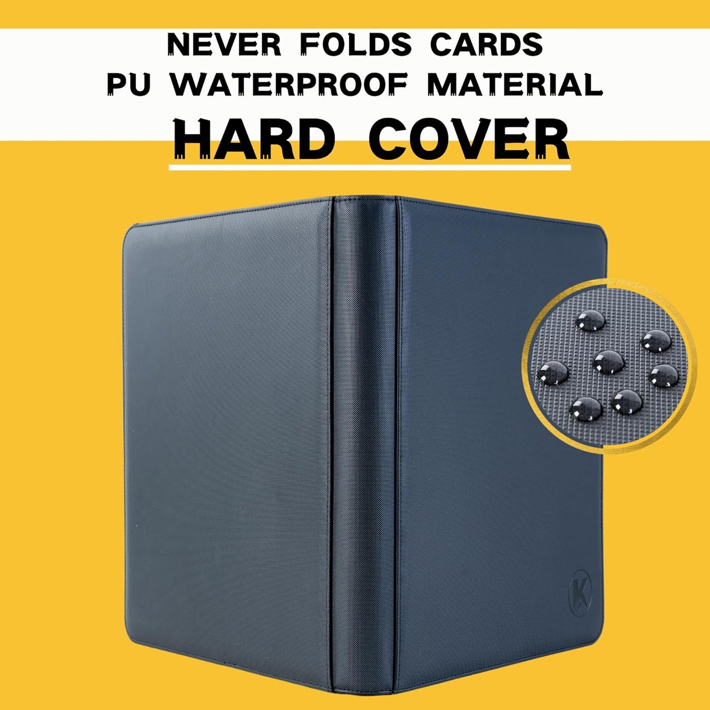 Toploader Binder, Holds 128+ Toploaders, 4 Pocket Top Loader Card Storage Case, Double-Sided Pockets for trading card in 3 x 4'' Toploaders