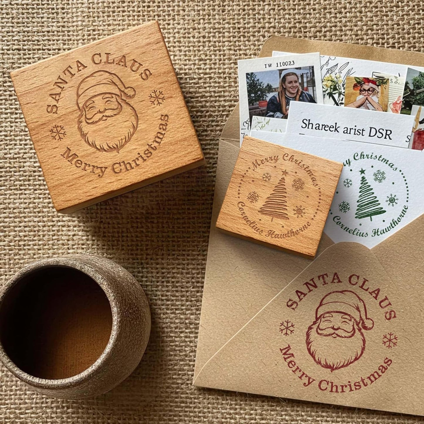 Custom Logo Stamp - Personalized Rubber Stamp - Multiple Size Options Available - Upload Your Logo (4"x4")