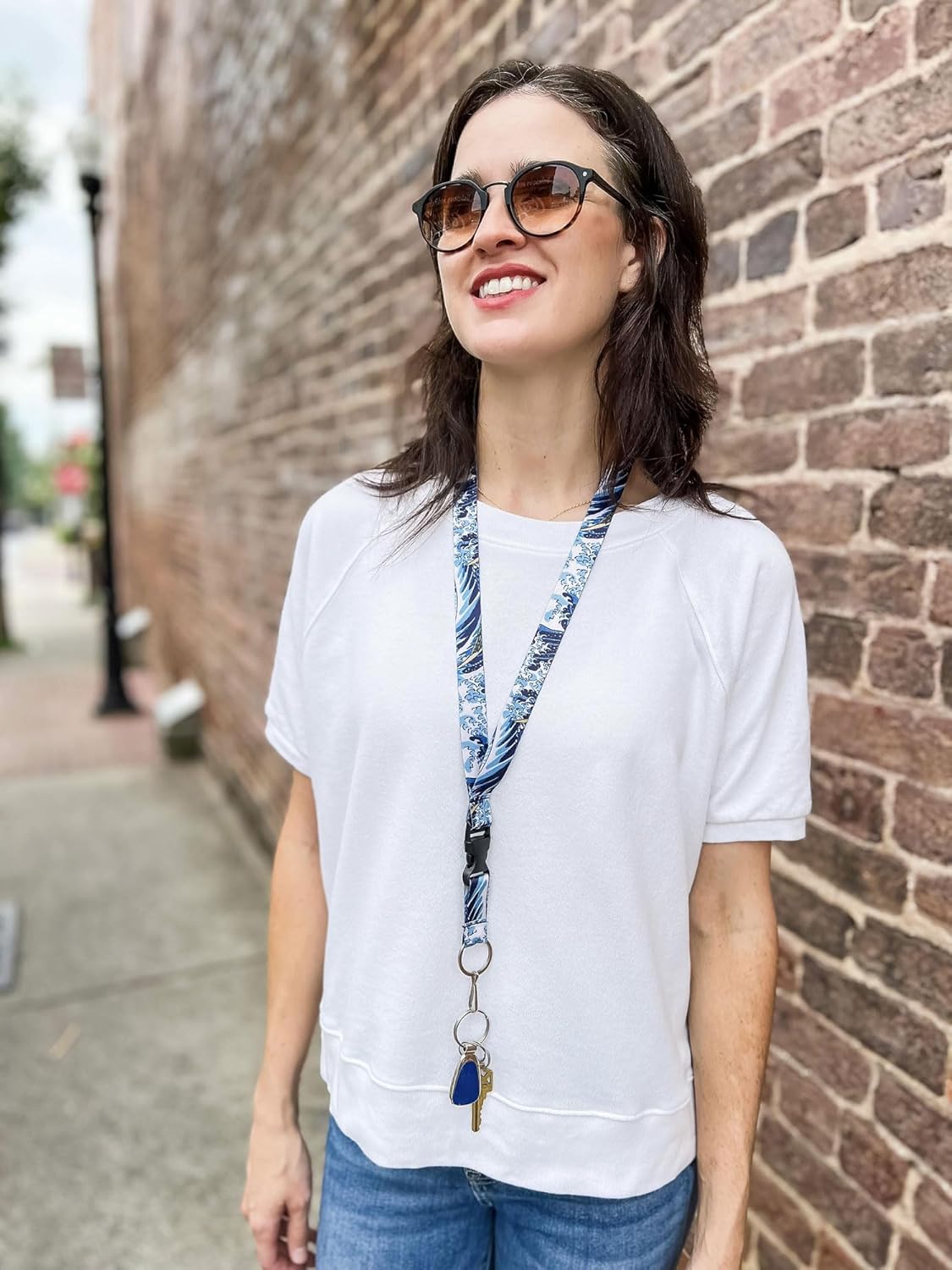 Limeloot Lanyard for Keys, ID Badge, Accessories | Neck Lanyard for Men and Women with Quick Release Buckle and Flat Ring