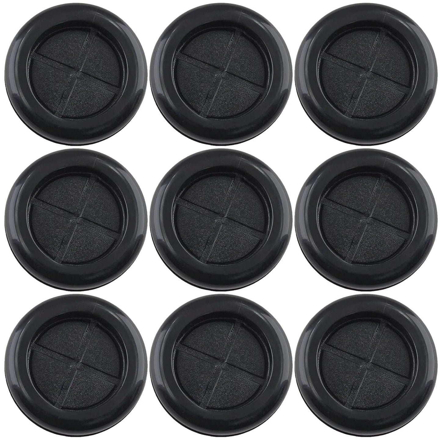 10 Pack 1-3/16" Inside Diameter 1-1/2" Drill Hole Rubber Grommet, Firewall Plug Grommet Rubber Grommets Wire Protection, Double Sided Round