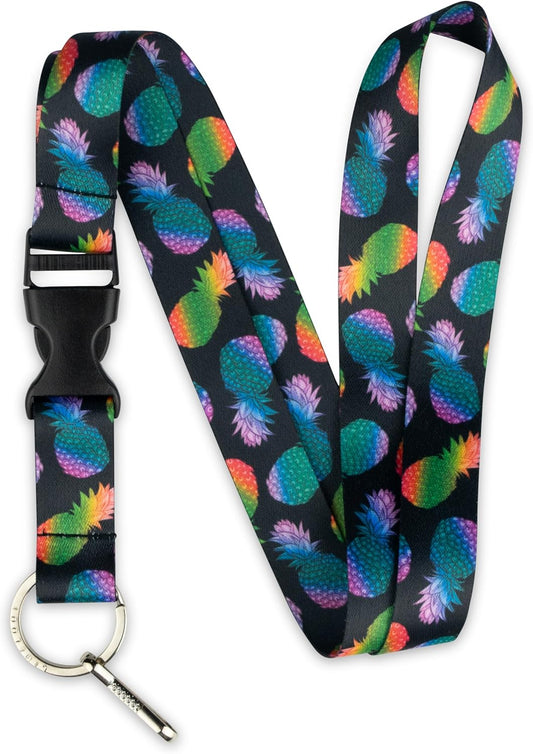 Limeloot Lanyard for Keys, ID Badge, Accessories | Neck Lanyard for Men and Women with Quick Release Buckle and Flat Ring