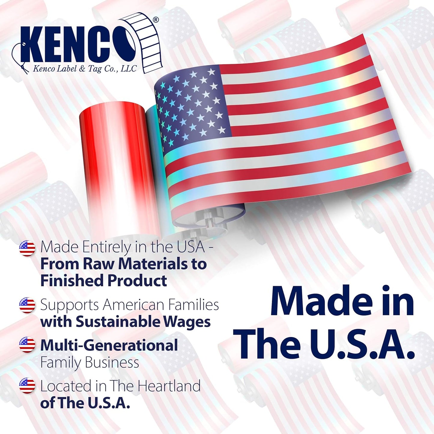 Kenco Color Coding 3 X 5 Rectangle Labels, Inventory Control Stickers 500 Labels Per Roll, Made in The USA (Gold)