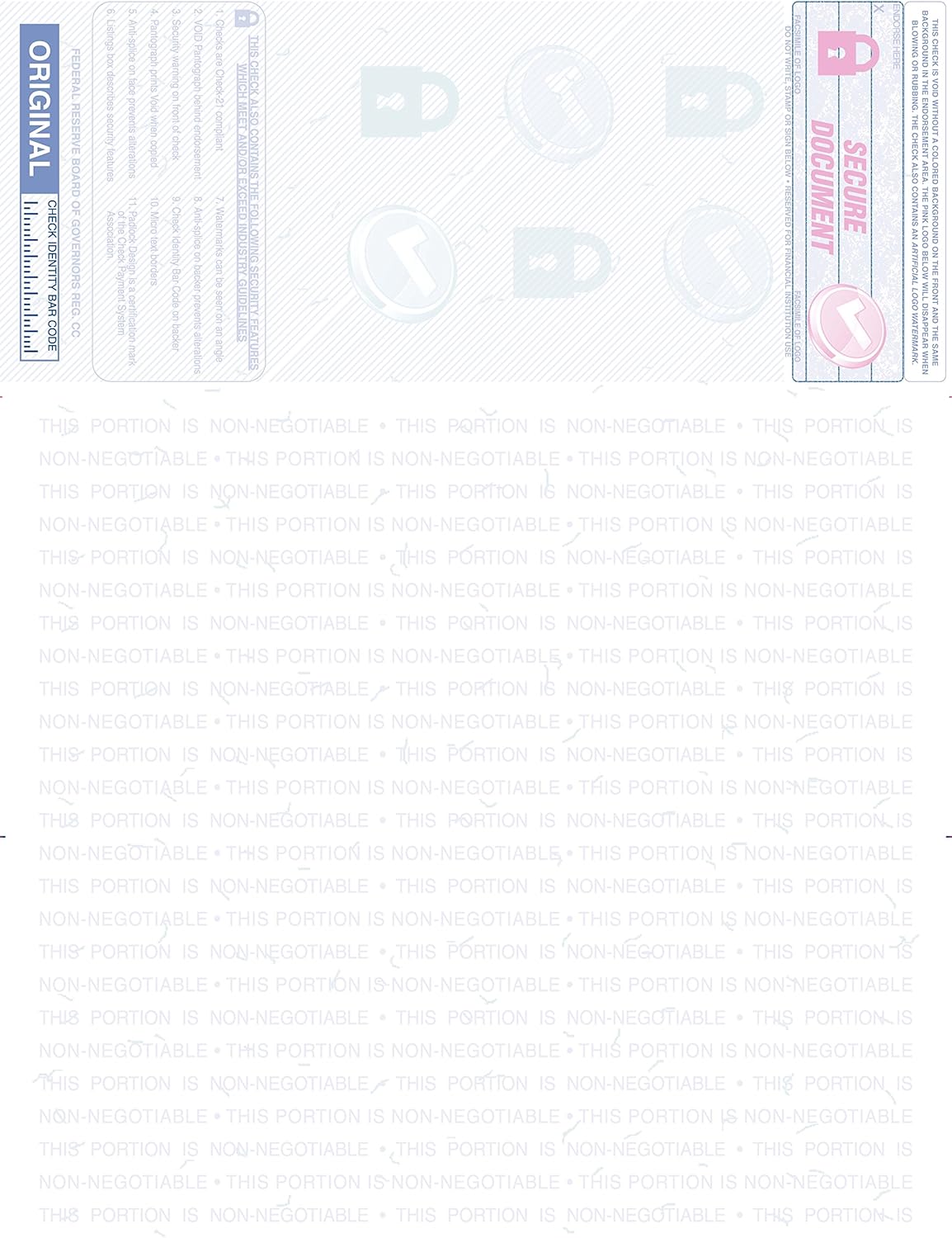 ABC Computer Voucher Checks Compatible w/Quick Books on Top, Blue Linen (250 Sheets)
