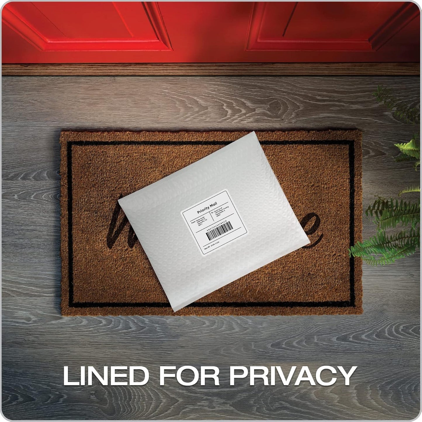 Quality Park Bubble Mailers, 8.25 x 11 Shipping Envelopes, Water Resistant White Poly Padded Envelopes, Redi-Strip Peel Off Closure, 25/Box (QUA85859)