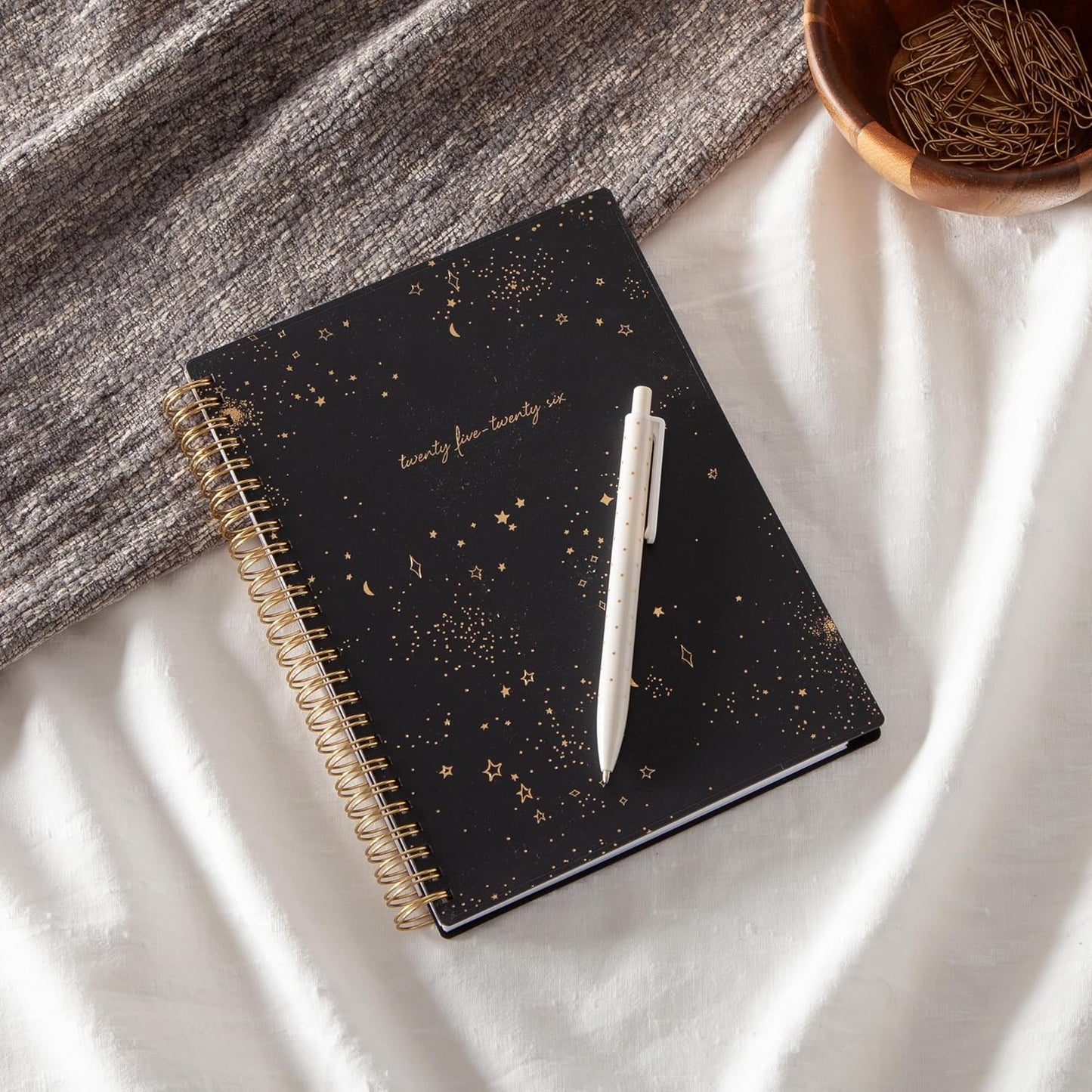 Blue Sky 2025-2026 Weekly and Monthly Academic Year Planner Calendar, July 2025 - June 2026, 5.8" x 8.6", Flexible Cover, Wirebound, Laminated Tabs, Storage Pocket, Gemini