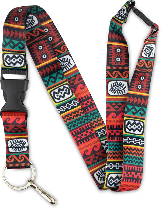 Limeloot Lanyard for Keys, ID Badge, Accessories | Neck Lanyard for Men and Women with Quick Release Buckle and Flat Ring