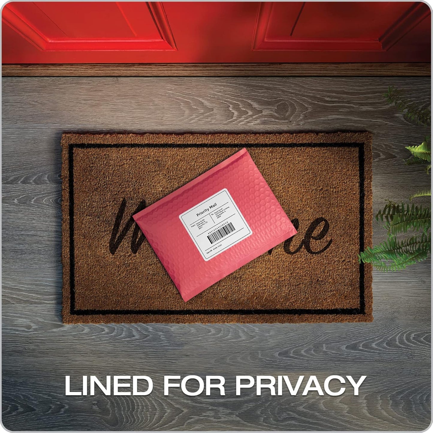 Quality Park Bubble Mailers, 6 x 9 Shipping Envelopes, Water Resistant Coral Poly Padded Envelopes, Redi-Strip Peel Off Closure, 50/Box (QUA85866)