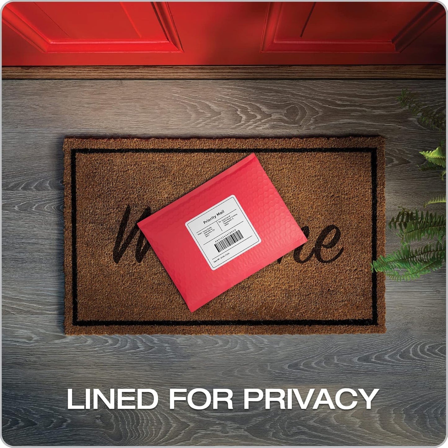 Quality Park Bubble Mailers, 6 x 9 Shipping Envelopes, Water Resistant Red Poly Padded Envelopes, Redi-Strip Peel Off Closure, 50 Per Box (QUA85864)