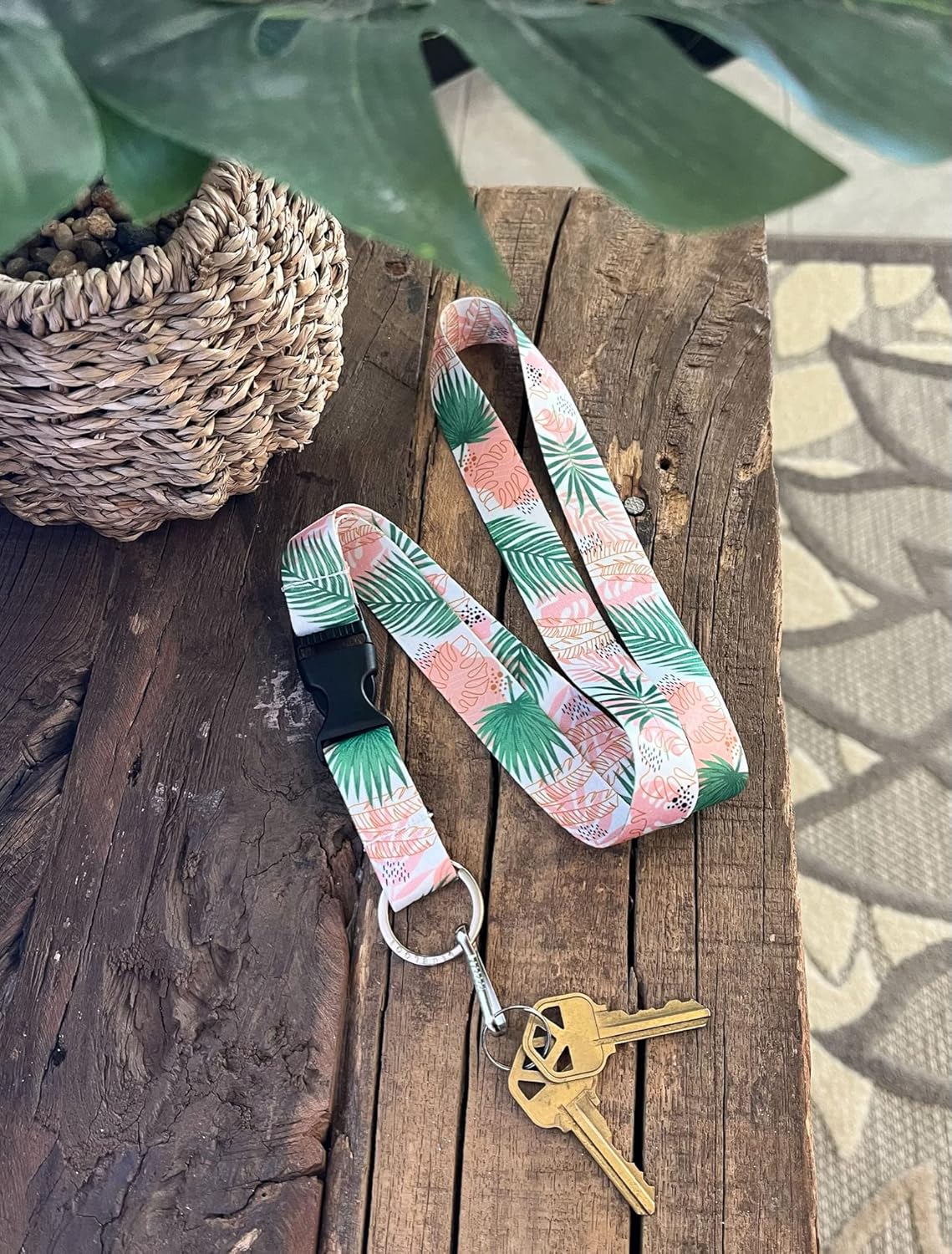 Limeloot Lanyard for Keys, ID Badge, Accessories | Neck Lanyard for Men and Women with Quick Release Buckle and Flat Ring