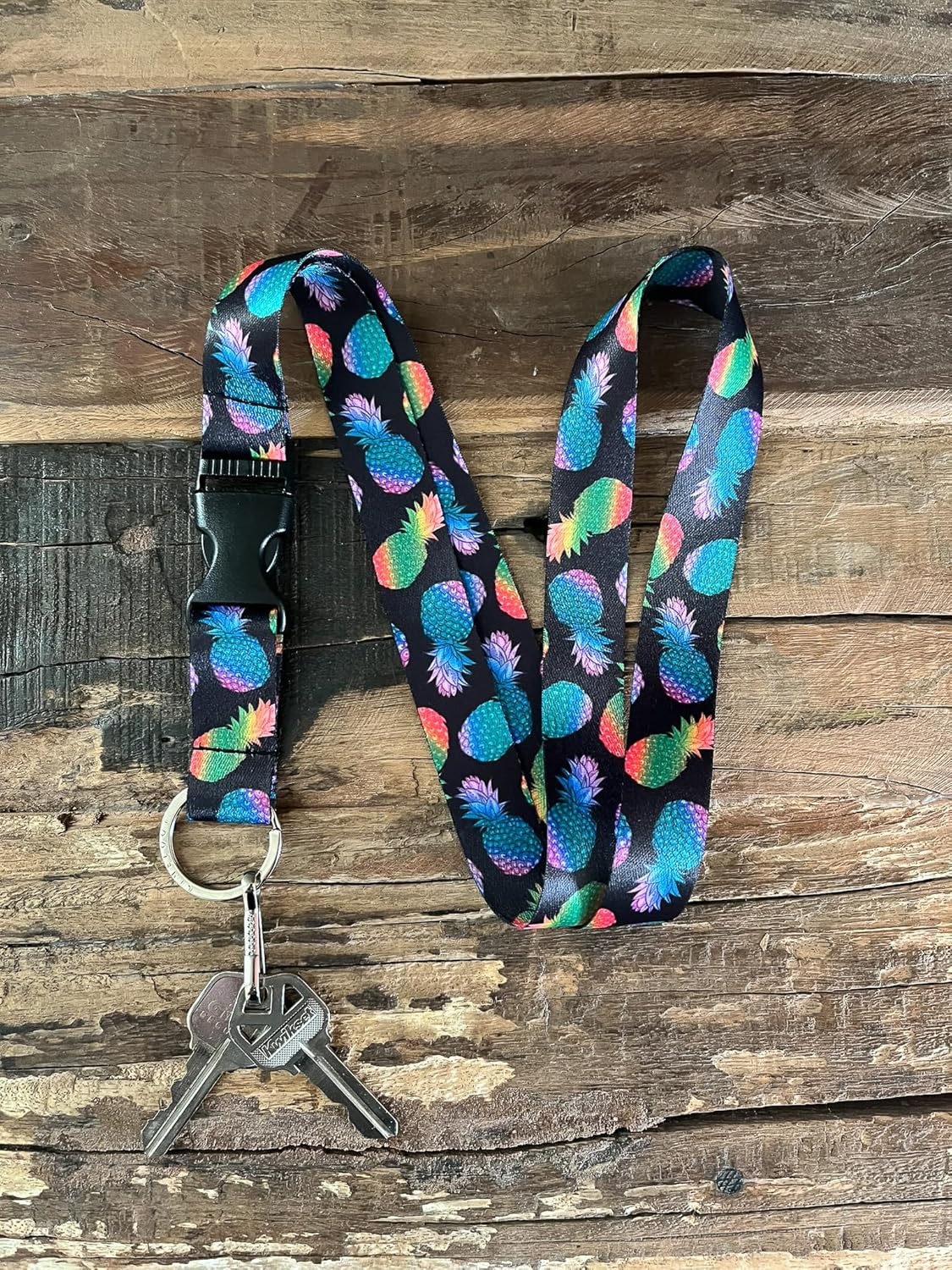 Limeloot Lanyard for Keys, ID Badge, Accessories | Neck Lanyard for Men and Women with Quick Release Buckle and Flat Ring